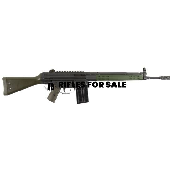 PTR Industries GI-100002 7.62x51mm 20 Round Semi Auto Roller Delayed Blowback Rifle with Scope Mount, Fixed