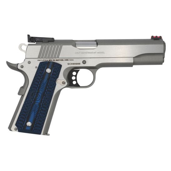 Colt Gold Cup 38 Super 9+1 Round Pistol, Brushed Stainless