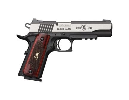 Browning 1911-380 Black Label Medallion Pro with Rail .380 ACP 4.25" 8rds, Matte Black