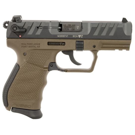 Walther Arms PD380 .380 ACP 3.70" Pistol 9rds, Military Green - Durable and Compact