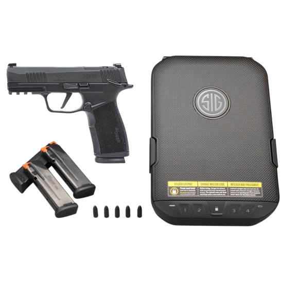 Sig Sauer P365X-MACRO 3.7" 9MM 17rd Pistol KIT, Manuel SAFETY
