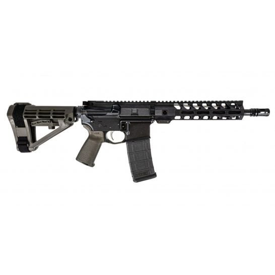 PSA AR-15 Pistol 10.5" Carbine 1/7 Phos. 9" LTWT M-Lok MOE EPT SBA4, ODG