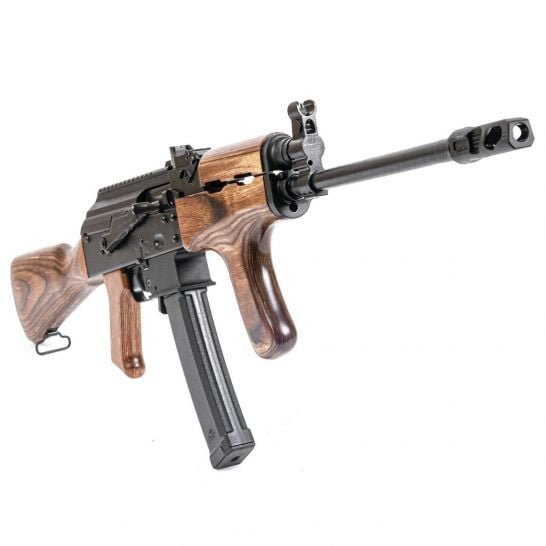 PSA AK-V 16" 9mm Classic Rifle with Dong, Nutmeg