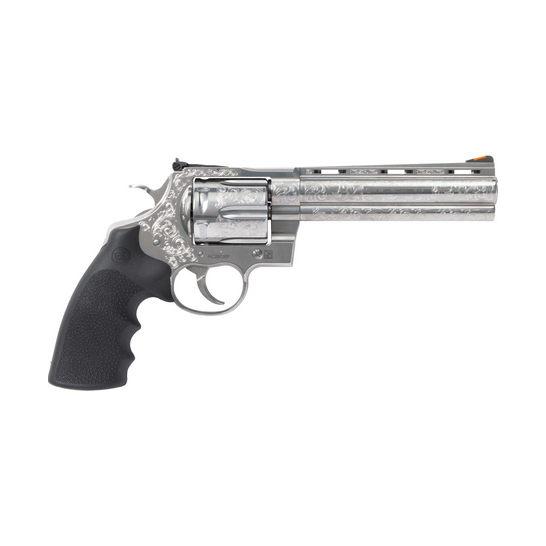 Colt Anaconda .44 Magnum 6" 6rd Revolver, Stainless Steel Engraved