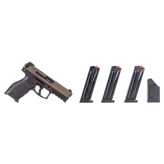 HK VP9 9mm Pistol 4.09" 17rd, Midnight Bronze