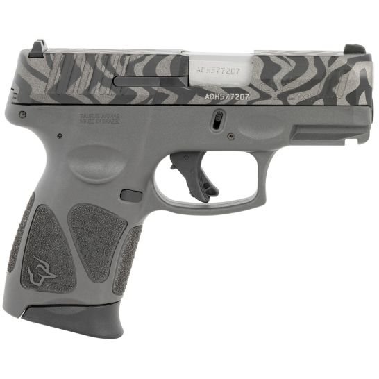 Taurus G3C 9mm 3.20" 12rd Pistol, Gray w/ Zebra Stripes