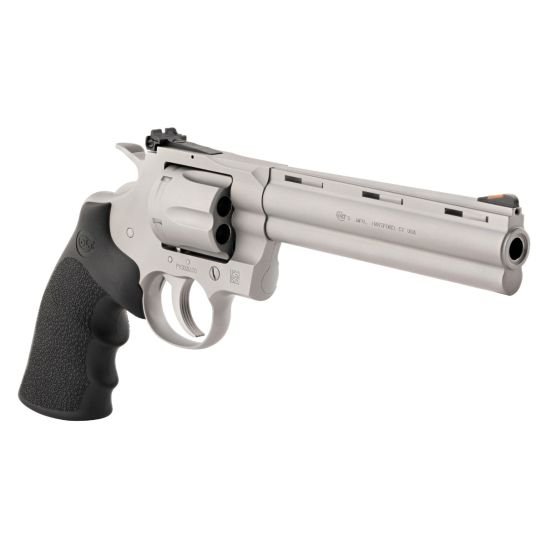 Colt Python 6" 6rd .357 Magnum Revolver, Stainless w/ Hogue Grip - PYTHON-SM6RT