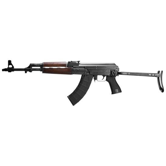Zastava Arms M77 AK 7.62x39 16.5" 30rd Rifle, Black/Walnut Battle Worn - ZR7762UF