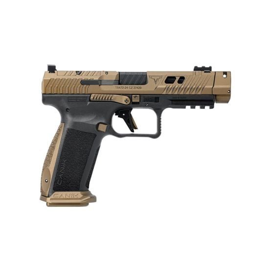 Canik TTI Combat 9mm 4.6" 10rd Pistol, Bronze / Black