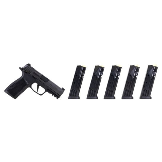 Sig Sauer P365 TACPRO X-Series 3.7" 9mm Pistol, Manual Safety W/ (5) 10rd & Savior Bag