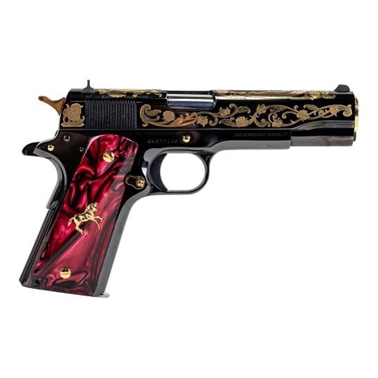 Colt 1911 Saint Series Santa Muerte 5" 38 Super Auto +P Engraved 9rd Pistol