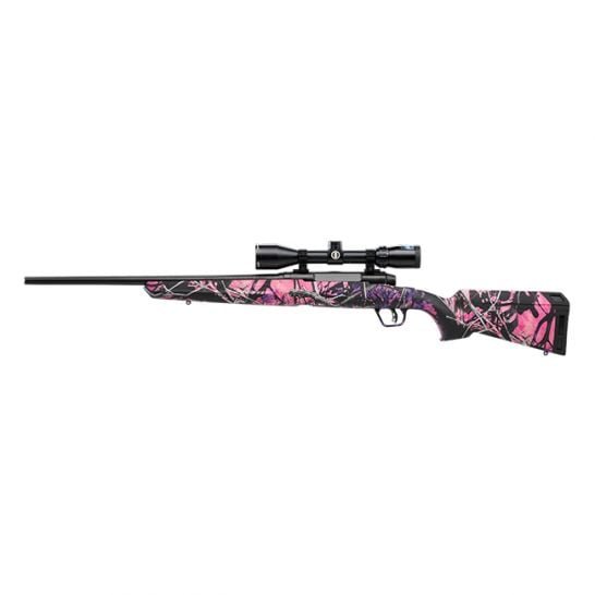 Savage Axis II XP Compact .243 Win 20" Rifle w/ Bushnell, Scope, Muddy Girl