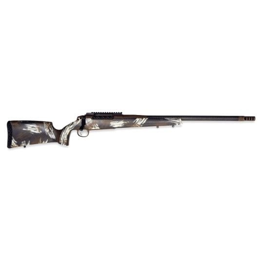Weatherby Model 307 Alpine CT .28 Nosler Bolt Action Rifle, Carbon Fiber/Brown - High-Tech Carbon Fiber with Tactical Colors