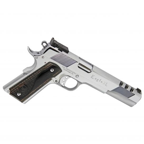 Iver Johnson Arms 1911 Eagle Deluxe 10mm Pistol, High Polished Bright Chrome Plated