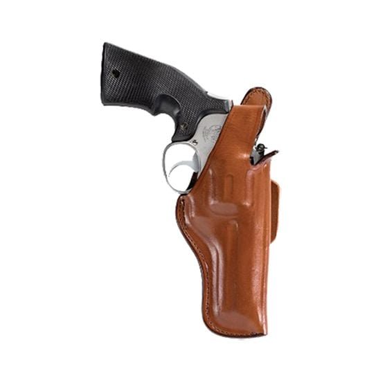 Bianchi 5BHL Thumbsnap Right Hand 4" Colt Anaconda Holster, Plain Tan