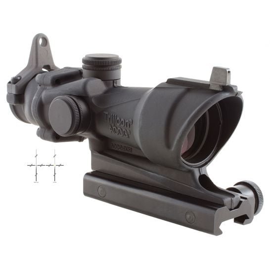 Trijicon ACOG 4x32mm Illuminated Amber 7.62/.308 BDC Crosshair Rifle Scope