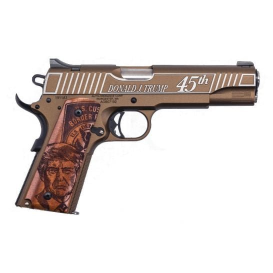 Auto Ordnance 1911 A1 Trump .45 ACP Pistol, Bronze Cerakote