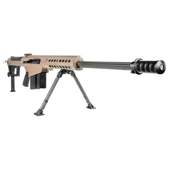 Barrett M107A1 29" Fluted Semi Auto .50 BMG Rifle, Flat Dark Earth Cerakote
