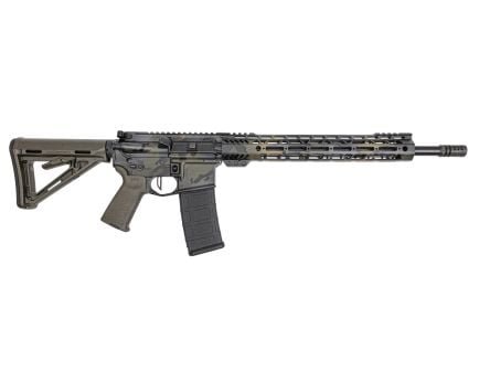 BLEM PSA Custom 16" Mid 5.56 NATO 1/7 Nitride 13.5 Mlok Rifle W/ PSA Custom 3.5lb Flatbow FCG