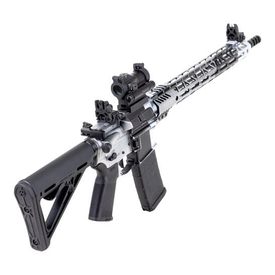 PSA Custom 5.56 16" SS 1/7 Rifle w/ PSA Custom Flatbow FCG, Romeo 7s Magpul Mbus
