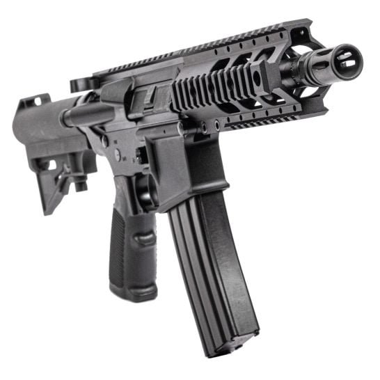 DPMS "Kitty Kat" 300AAC 7.5" A4 Quad Rail CAR Brace Pistol, Black