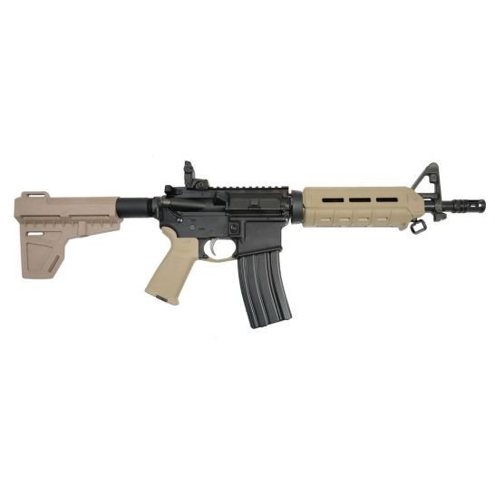 PSA PA-15 10.5" AR-15 Pistol 5.56 Nitride CRBN Shockwave MOE AR-15 Pistol, FDE