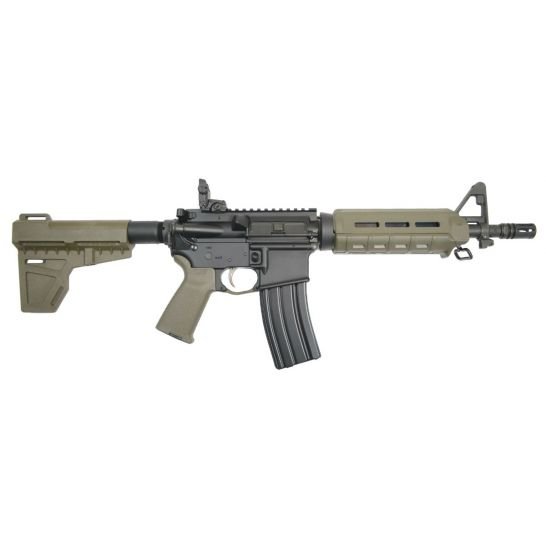 PSA PA-15 10.5" Nitride CARBN 5.56 Shockwave MOE AR-15 Pistol, OD Green