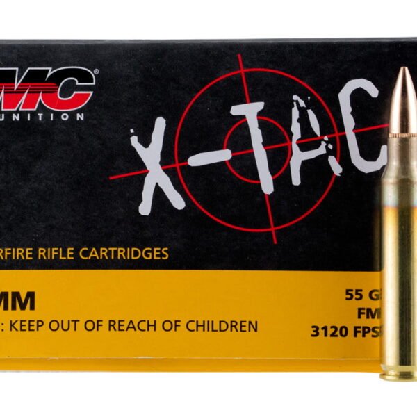 PMC X-Tac 5.56x45 NATO, 55gr, FMJBT, 20rd Box