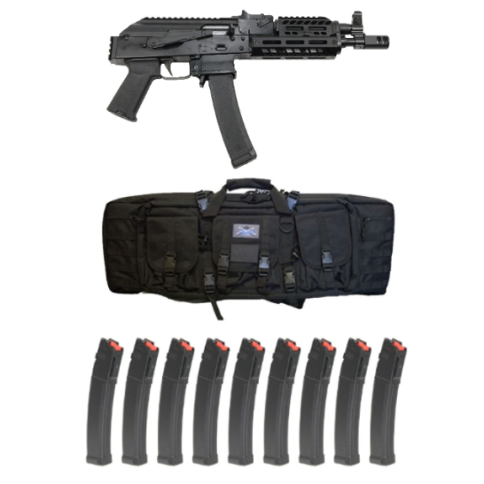 PSA AK-V Railed ALG Picatinny 9mm Pistol w/ 10 Mags & PSA Bag