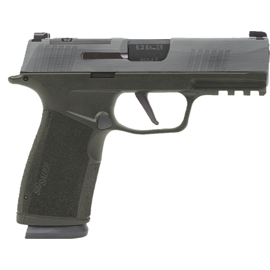 Sig Sauer P365 X-MACRO 3.7" 9MM (2)17rd Pistol, Crushed Silver Battleworn