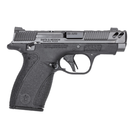 Smith & Wesson PC Bodyguard 2.0 Carry Comp, Thumb Safety, 3.1" 380 Auto Pistol w/ (1) 10rd and (1)12rd Mag, Grey/BLK