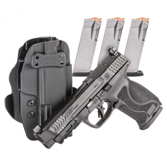 Smith & Wesson M&P M2.0 10mm Pistol Tac Pac 4 Mags & Holster