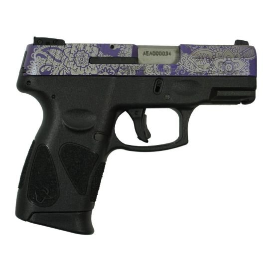 Taurus G2C Purple Paisley 9mm 3.20" 12rds, Black