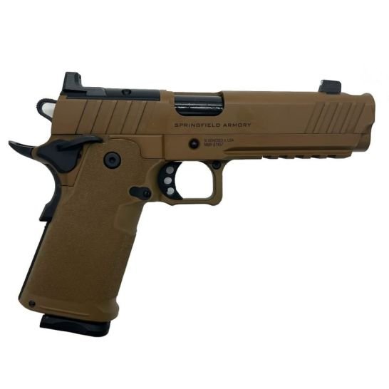 Springfield 1911 DS Prodigy COMP AOS 9mm (2)15rd, Coyote Brown